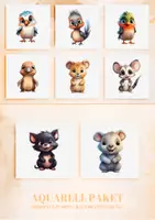 Vorschau - selbst erstellte Cliparts/Grafiken - 14 Niedliche Australische Babytiere Clipart - Seite 2