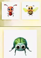 Vorschau - selbst erstellte Cliparts/Grafiken - 15 Aquarell Insekten Käfer Clipart - Seite 3