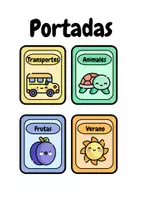 Vista previa - Tarjetas / Manipulativos - Flashcard en español - página 1
