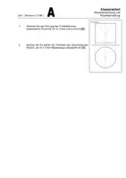 Vorschau - Test - Klassenarbeit Körperberechnung und Körperdarstellung - Deckblatt
