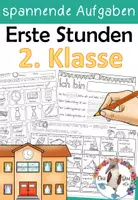 Vorschau - Arbeitsblätter - Erste Stunden in Klasse 2 - viele Arbeitsblätter und Bastelvorlagen - Deckblatt
