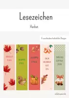 Vorschau - Anderer Materialtyp - Lesezeichen - Herbst - Deckblatt
