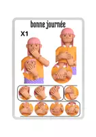 Aperçu - Inclusion - 10 mots du quotidient en Langue des Signes Française - Page 3