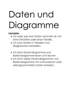 Vorschau - Unterrichtsreihen - Daten und Diagramme - Material und Kommentar - Seite 1