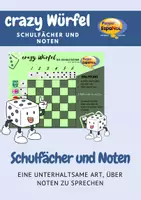 Vorschau - Spiele - Crazy Würfel: Schulfächer und Noten - Deckblatt