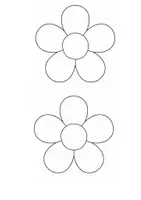 Vorschau - Mal- und Bastelvorlagen - Geburtstagsblumen - Seite 1