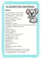 Vorschau - Unterrichtsreihen - Klassentier Materialpaket "Koala" / Koalaklasse (inkl. Clipart!) - Seite 1