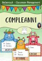 Vorschau - Bildkarten - Compleanni - Geburtstagskalender - Monster - Italienisch - Deckblatt
