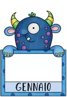Vorschau - Bildkarten - Compleanni - Geburtstagskalender - Monster - Italienisch - Seite 3