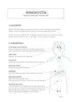 Vorschau - Arbeitsblätter - Anatomie und Physiologie, Hormone (2 Lektionen) - Deckblatt