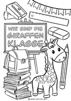 Vorschau - Unterrichtsreihen - Klassentier Materialpaket "Giraffe" / Giraffenklasse (inkl. Clipart!) - Seite 2