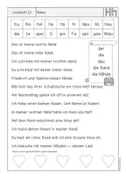 Vorschau - Arbeitsblätter - Leseblätter für die 1. Klasse - Buchstabenkanon Sprache, Stein, Papier (Teil C) - Seite 1