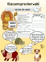 Vorschau - Unterrichtsreihen - Klassensprecherwahl "Ich bin für mich!" - Deckblatt