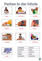 Vorschau - Arbeitsblätter - Wörterliste "Verben in der Schule" DaZ / DaF / Deutsch - Seite 3