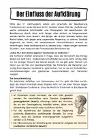 Vorschau - Arbeitsblätter - Der Einfluss der Aufklärung - Seite 1