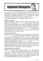 Vorschau - Arbeitsblätter - Das Leben von Napoleon Bonaparte - Seite 1