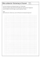 Vorschau - Arbeitsblätter - Mein schönster Ferientag in Prozent - Arbeitsblatt (Schulstart / neues Schuljahr) - Seite 1