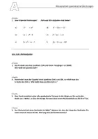 Vorschau - Klassenarbeiten - Klassenarbeit quadratische_Gleichungen (A/B) - Seite 2