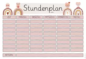 Vorschau - Anderer Materialtyp - Stundenplan - Vorlage - boho - Seite 2