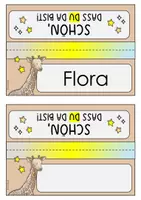 Vorschau - Arbeitsblätter - Schulstart, Schulanfang (Giraffen können tanzen) - Seite 1