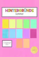Vorschau - selbst erstellte Cliparts/Grafiken - Hintergründe Sommer - Deckblatt