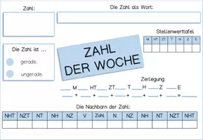Vorschau - Arbeitsblätter - Zahl der Woche für Jahrgang 3 und 4 - Seite 3