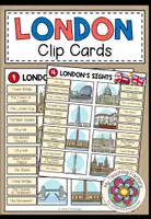 Vista previa - Unidades / Secuencias / Situaciones de Aprendizaje - LONDON - Clip Cards - Portada