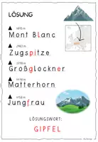 Vorschau - Arbeitsblätter - EUROPA / Berge in Europa / Alpen - Seite 1