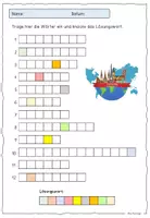 Vorschau - Arbeitsblätter - EUROPA / Länder in Europa / Kreuzworträtsel - Seite 1