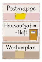 Vorschau - Bildkarten - Ablagen - Schilder - boho - Seite 1