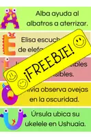Vista previa - Refuerzo / NEE / Materiales de apoyo - FREEBIE: Tarjetas con frases divertidas para las vocales - Portada