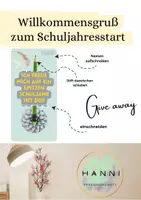 Vorschau - Mal- und Bastelvorlagen - Willkommensgeschenk Spitzenstart ins neue Schuljahr Give away - Deckblatt