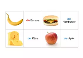 Aperçu - Jeux - Bildpaare finden Essen Deutsch - Allemand - A1 - Page 2