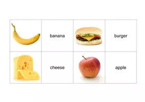 Aperçu - Jeux - Find the Pairs Food English - Anglais - A1 - Page 2