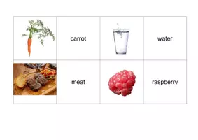Aperçu - Jeux - Find the Pairs Food English - Anglais - A1 - Page 3