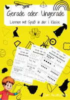 Vorschau - Arbeitsblätter - Gerade oder Ungerade - Deckblatt