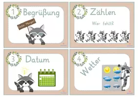 Vorschau - Spiele - Waschbärklasse Materialpaket Waschbär Schulbeginn - Seite 1