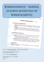 Vorschau - Unterrichtsreihen - Weihnachtsgeschichte(n) - Erklärvideos zur historisch-kritischen Exegese - Deckblatt