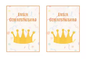 Vorschau - Bildkarten - Geburtstagsaufsteller (Din A6) - Seite 1