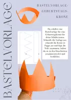 Vorschau - Mal- und Bastelvorlagen - Geburtstagskrone - Bastelvorlage - Deckblatt