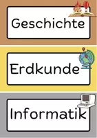 Vorschau - Bildkarten - Stundenplan für die eigene Klassenzimmerwand - Seite 2