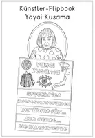 Vorschau - Arbeitsblätter - Yayoi Kusama - Künstler - Flipbook einen Steckbrief erstellen & Kunstbetrachtung - Seite 2
