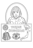 Vorschau - Arbeitsblätter - Yayoi Kusama - Künstler - Flipbook einen Steckbrief erstellen & Kunstbetrachtung - Seite 3