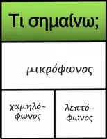 Προεπισκόπηση - Flashcards - Flashcards φωνή λεξιλογικός πίνακας Α Γυμνασίου Ενότητα 4 - Σελίδα 2
