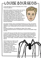 Vorschau - Arbeitsblätter - Louise Bourgeois - Künstlerin Steckbrief & Kunstprojekt für den Kunstunterricht - Seite 2