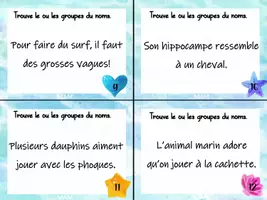 Aperçu - Cartes d'exercices - Cartes à tâches sur le groupe du nom - Page 3