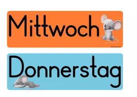 Vorschau - Präsentationen/Tafelbilder - Tafelmaterial Wochentage und Anzahl Schultage - Seite 3
