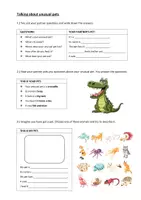 Vorschau - Arbeitsblätter - Talking about unusual pets - Deckblatt