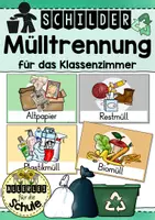 Vorschau - Poster - Schilder für die Mülltrennung - pastell - Deckblatt