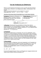Vorschau - Arbeitsblätter - Von der Verdauung zur Zellatmung - Arbeitsblatt - Deckblatt